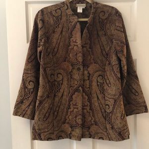 Coldwater Creek Paisley Blazer (Size PS)